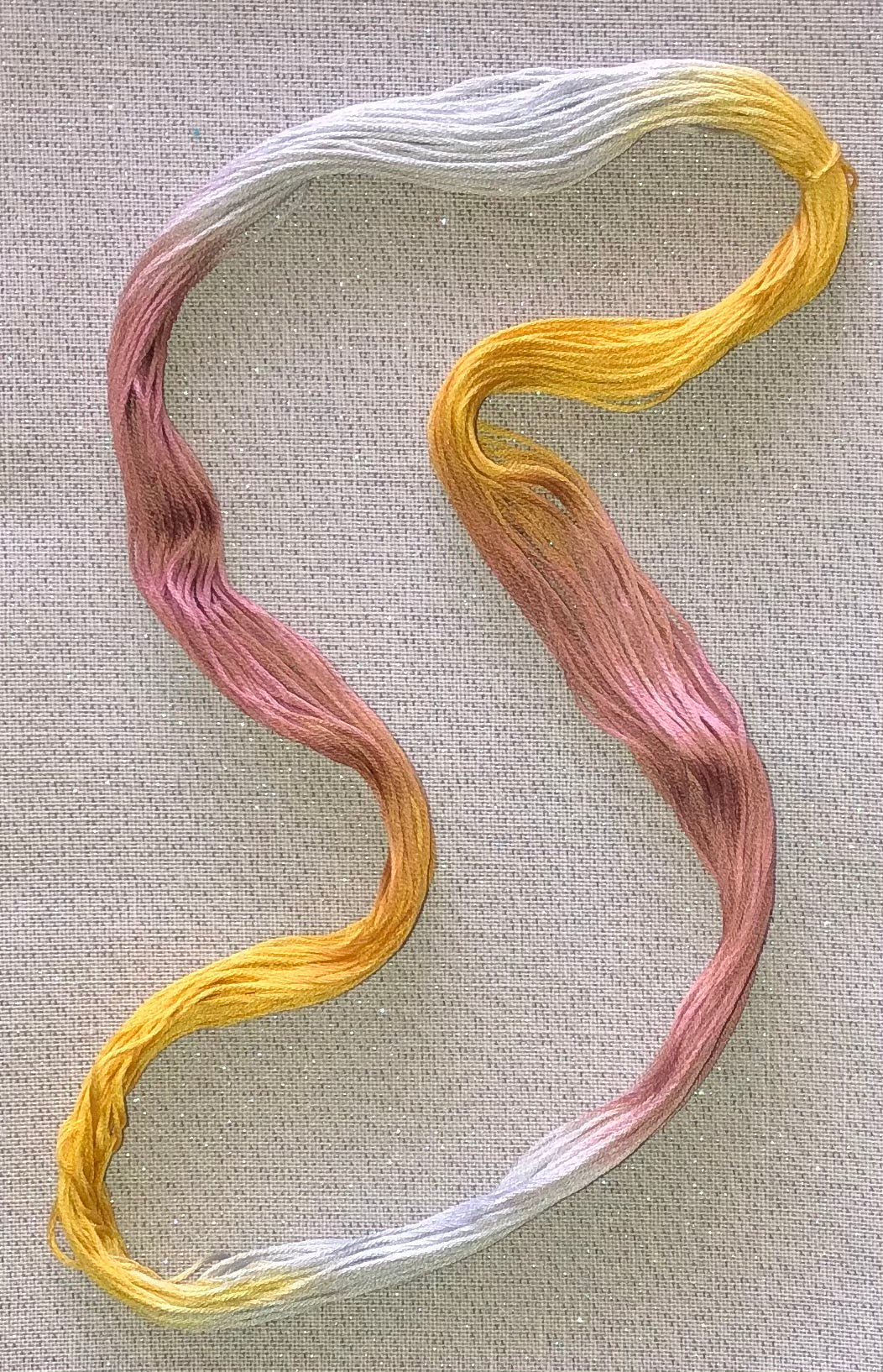 Cotton hand dyed floss - Precious Metals - Dyeing for Cross Stitch