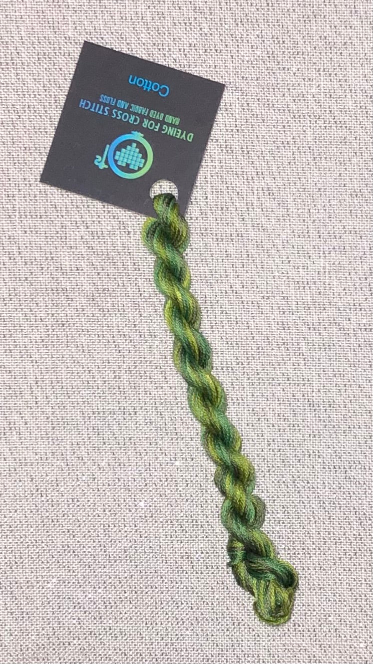 Cotton hand dyed floss - Woodland - Dyeing for Cross Stitch