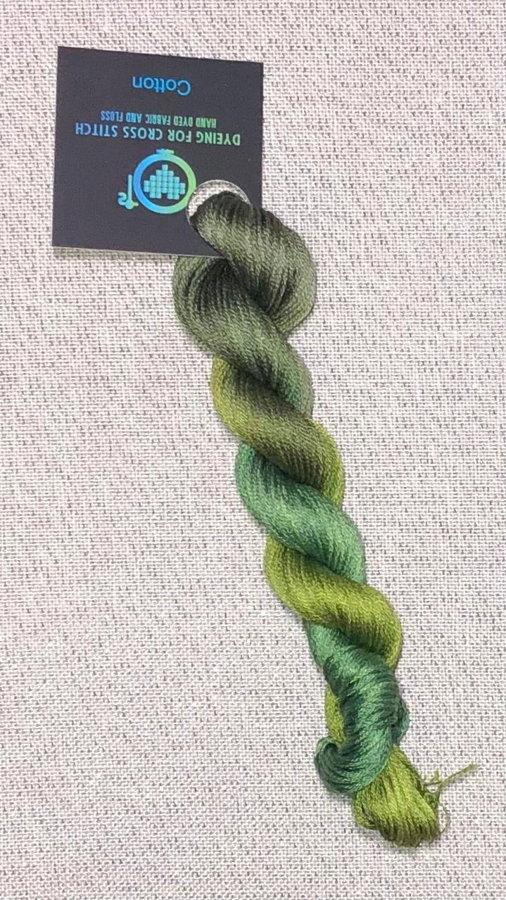 Cotton hand dyed floss - Woodland - Dyeing for Cross Stitch