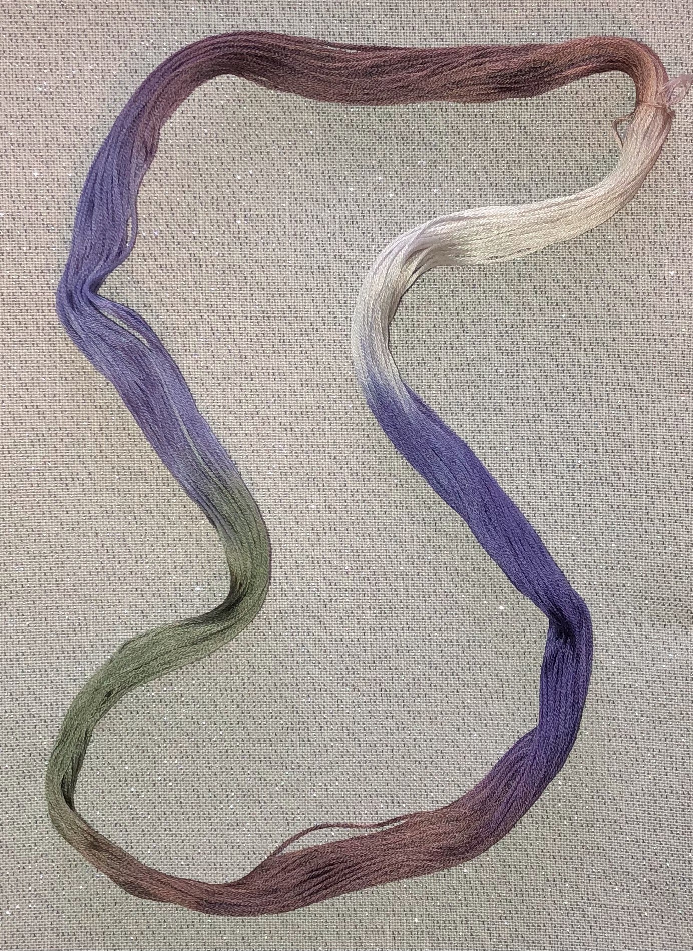 Cotton hand dyed floss - Woodland Sprite - Dyeing for Cross Stitch