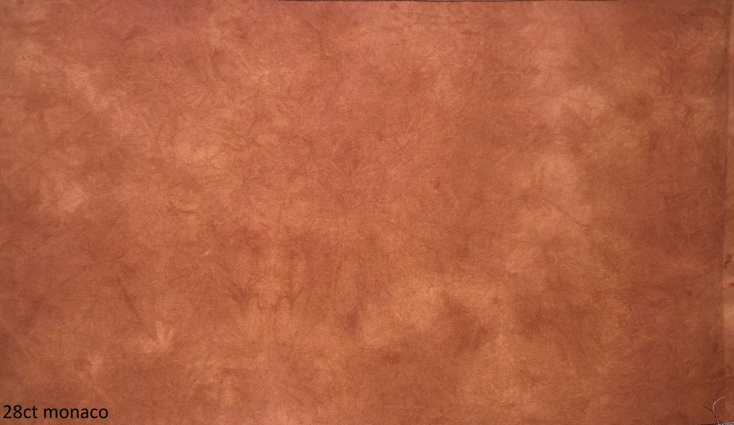 Evenweave - Golden Brown - Dark - Dyeing for Cross Stitch