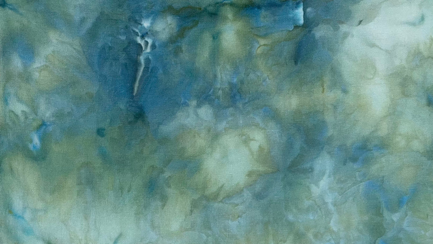 32ct linen - 18x27 - Ice Dyed SOLO - II