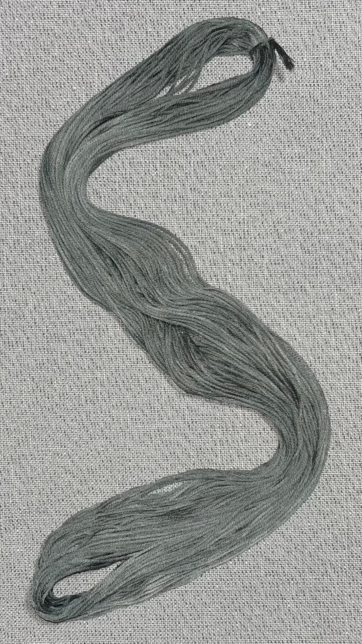 Cotton hand dyed floss - Smoke