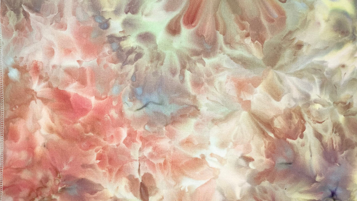 32ct lugana - 18x27 - Ice Dyed - Multi Color
