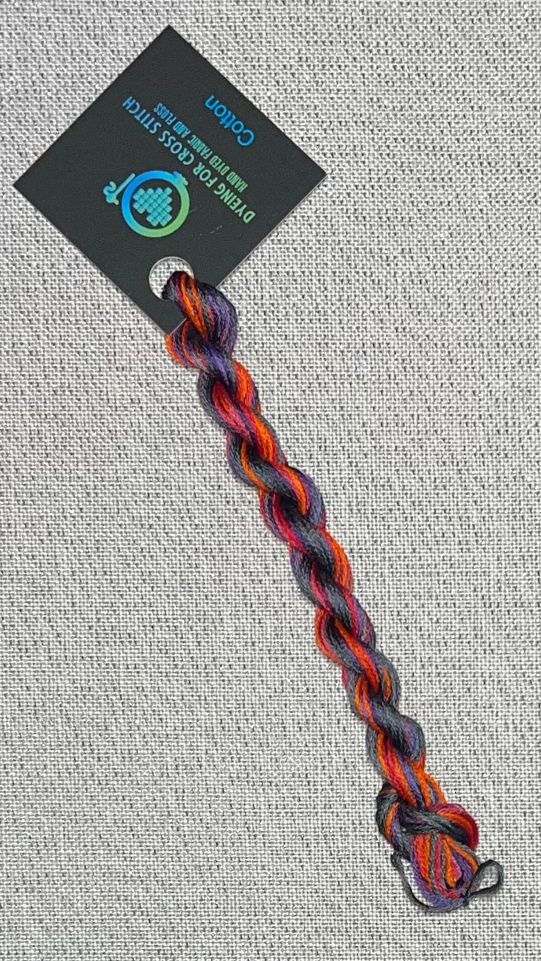 Cotton hand dyed floss - Cinder