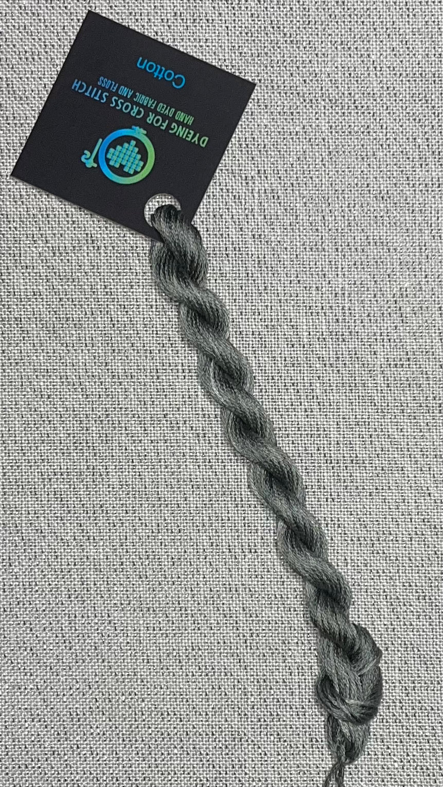 Cotton hand dyed floss - Smoke