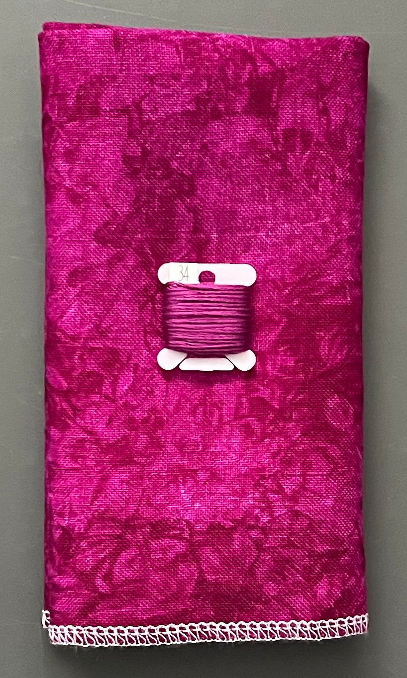 28ct linen - 18x27 - Sweet Sixteen - Dark