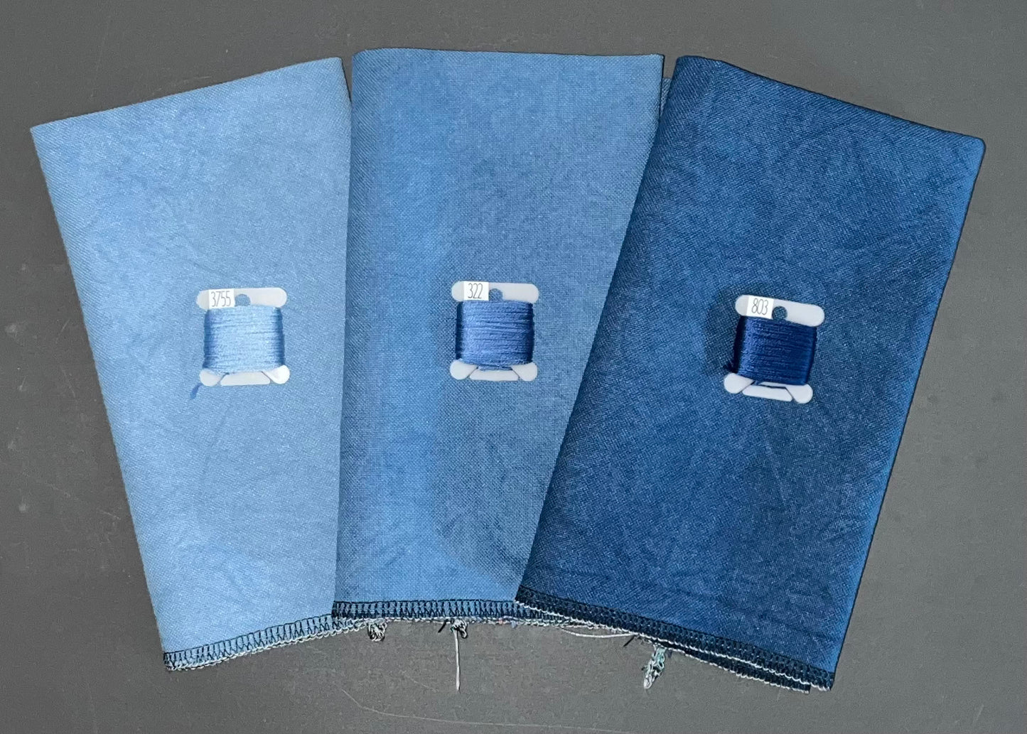 32ct lugana - 18x27 - Denim - Dark