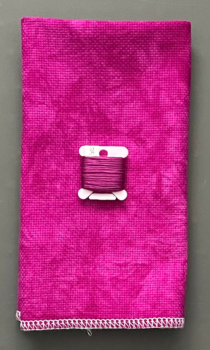 32ct lugana - 18x27 - Sweet Sixteen - Dark