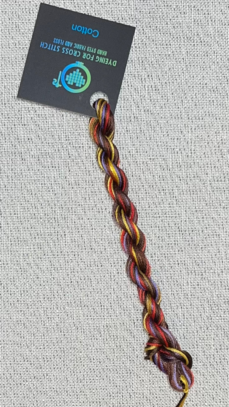 Cotton hand dyed floss - Orion