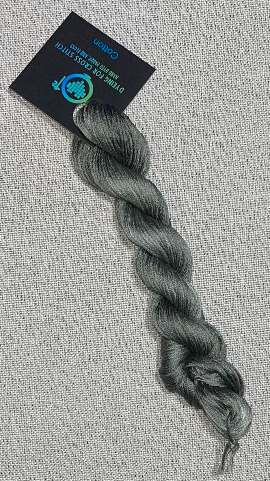 Cotton hand dyed floss - Smoke