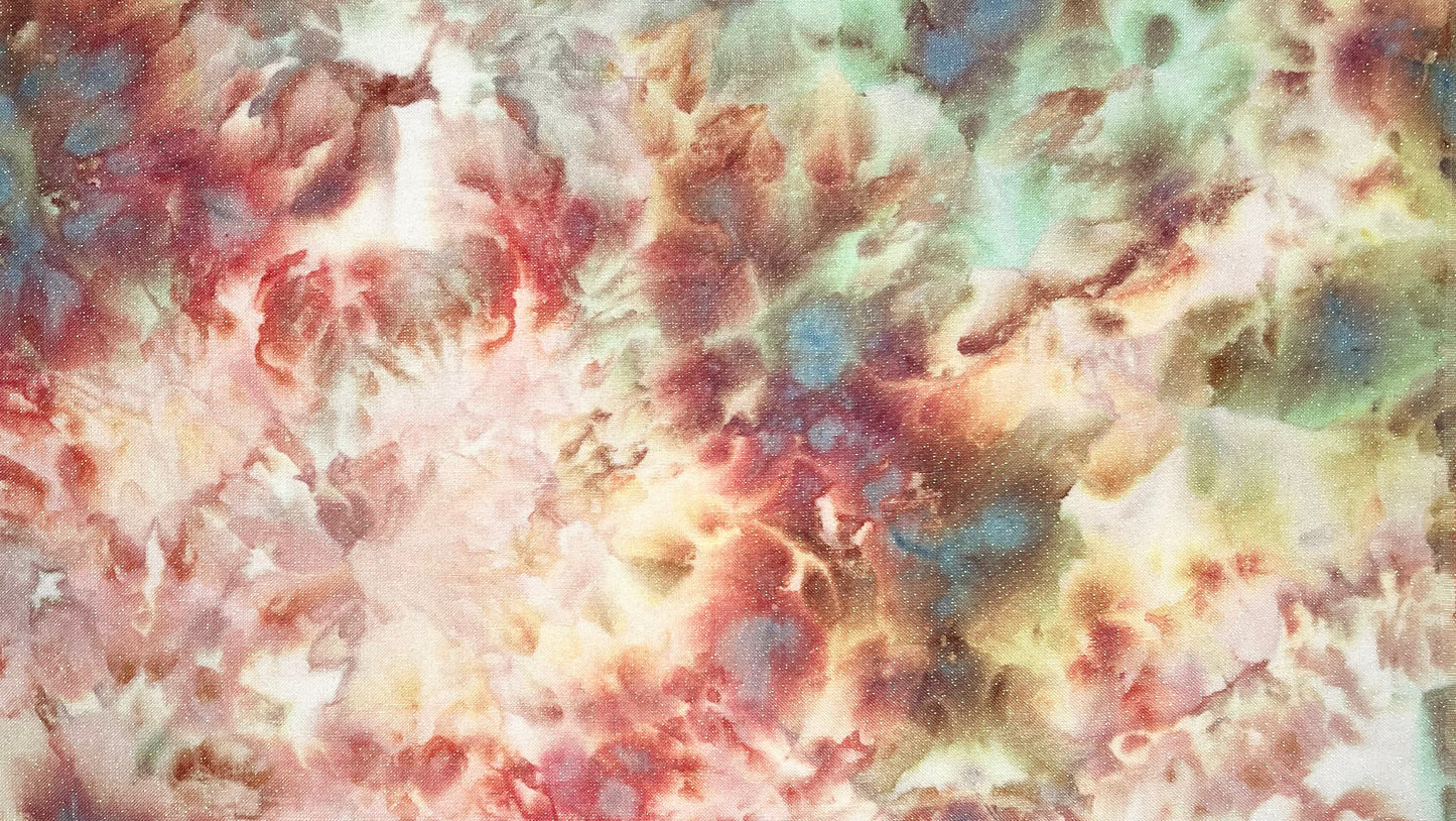 32ct linen opal - 18x27 - Ice Dyed - Multi Color