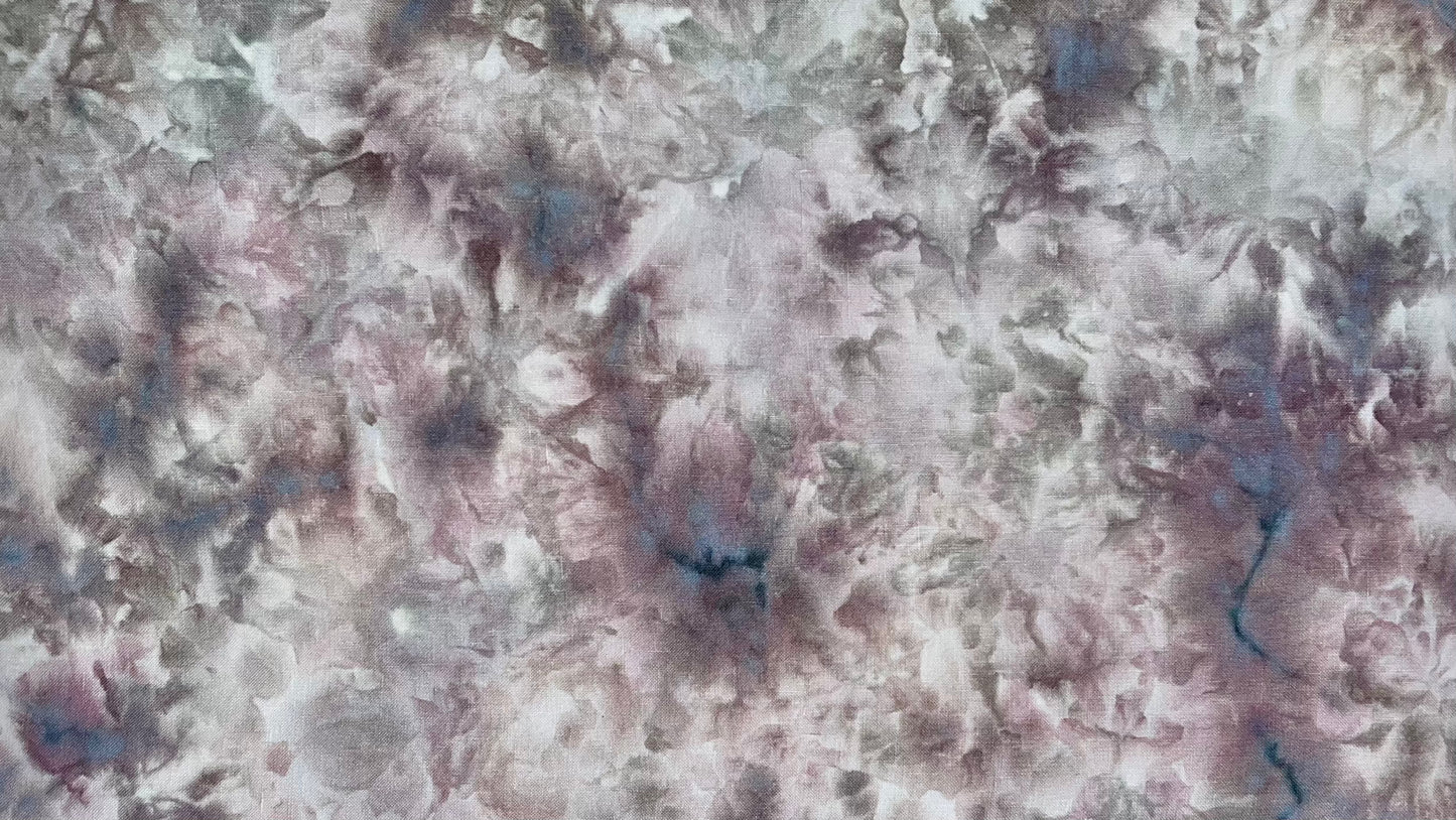 36ct linen - 18x27 - Ice Dyed SOLO