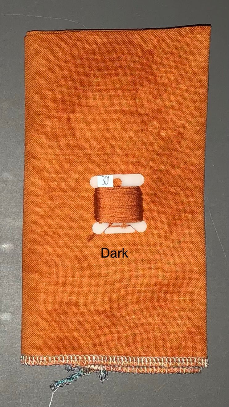 Linen - Butterscotch - Dyeing for Cross Stitch