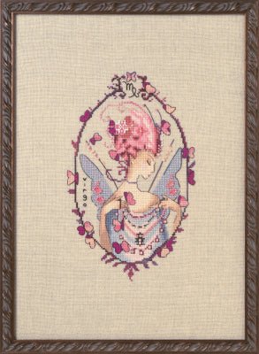 Nora Corbett - Virgo Zodiac Girls - NC333 & Embellishment Pack - NC333E - Dyeing for Cross Stitch