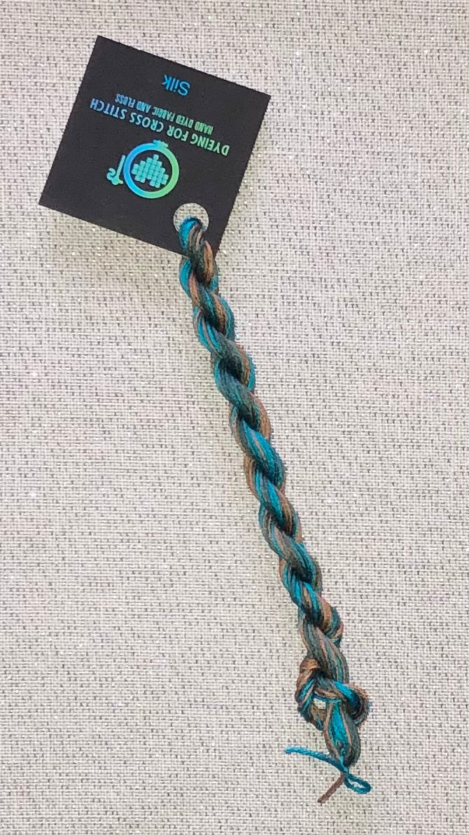 Silk hand dyed floss - Backroads - Dyeing for Cross Stitch