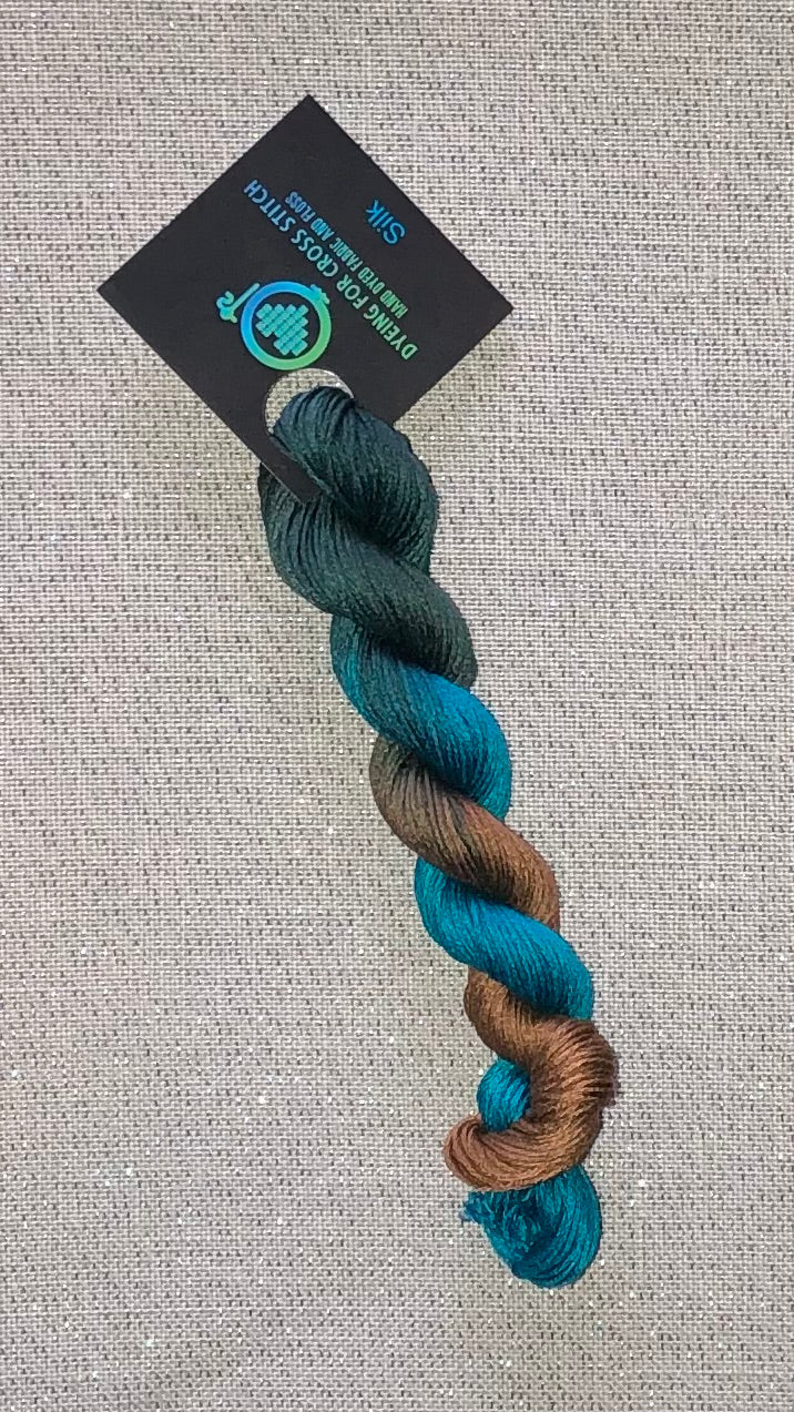Silk hand dyed floss - Backroads - Dyeing for Cross Stitch