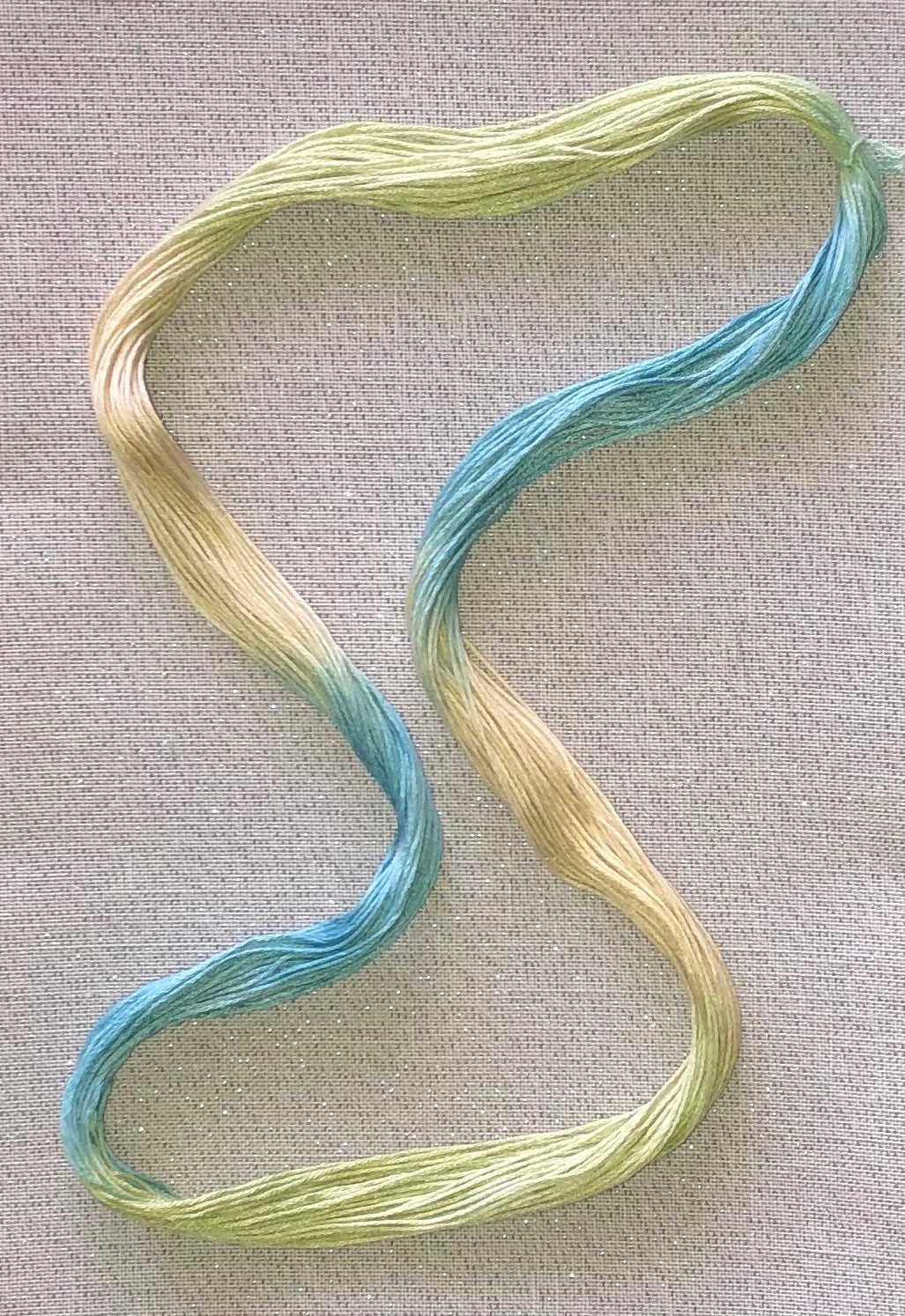 Silk hand dyed floss - Beach Glass - Dyeing for Cross Stitch