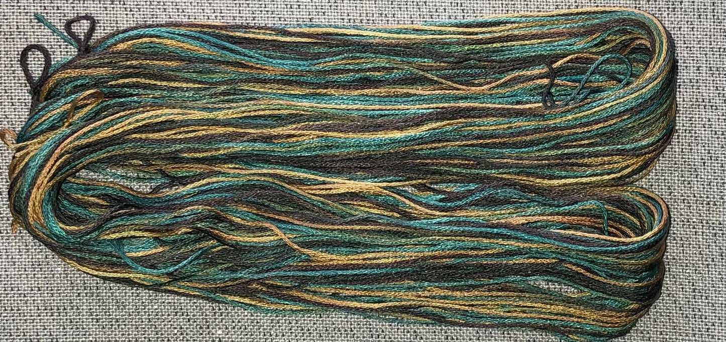 Silk hand dyed floss - Bookworm - Dyeing for Cross Stitch