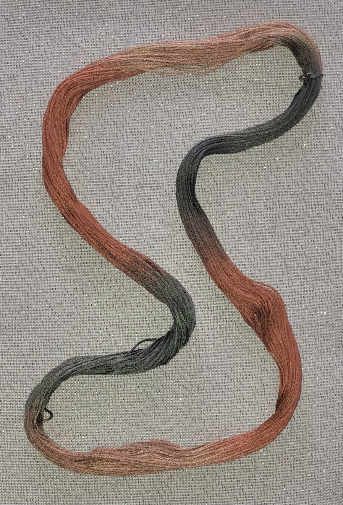 Silk hand dyed floss - Café au lait - Dyeing for Cross Stitch