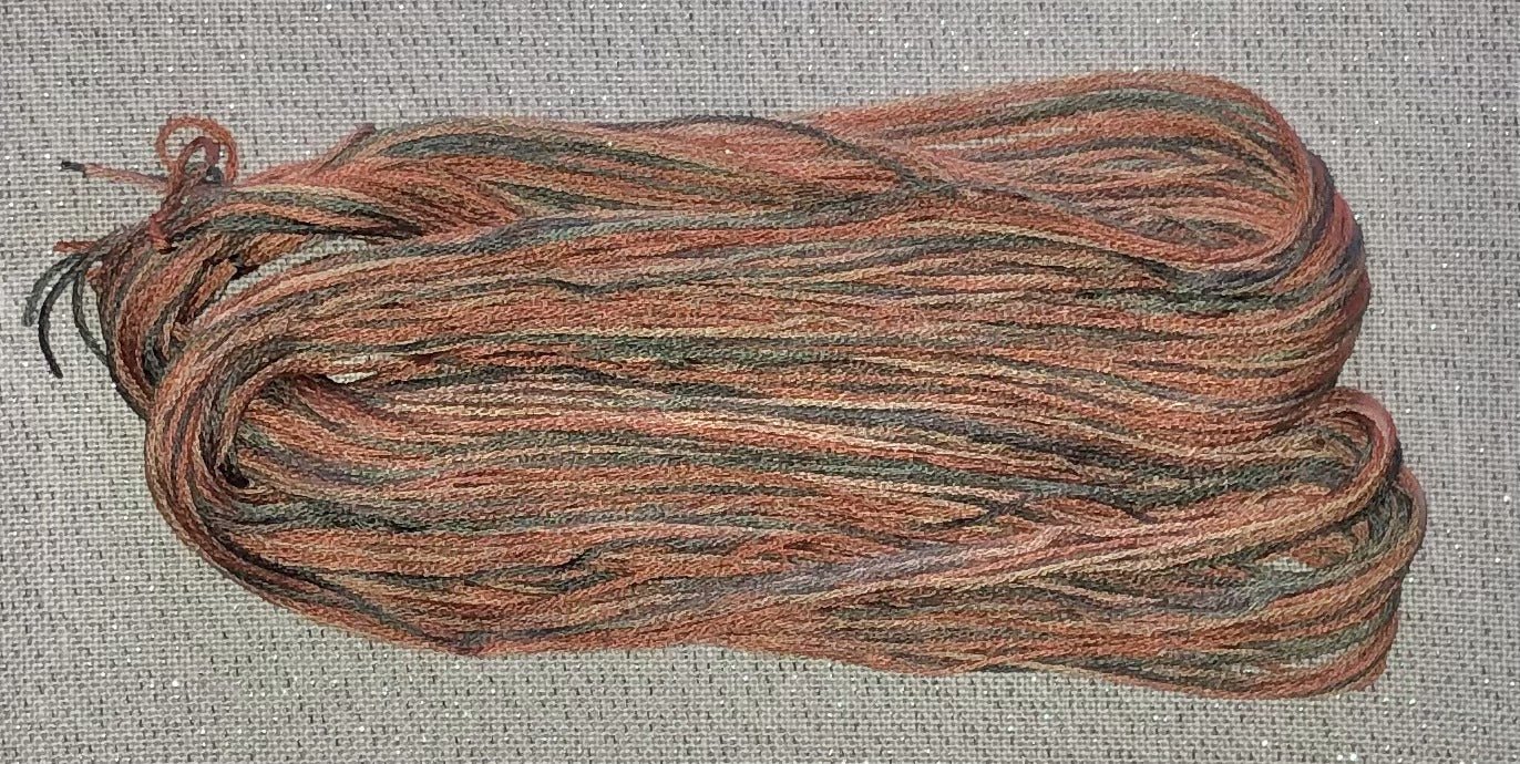 Silk hand dyed floss - Café au lait - Dyeing for Cross Stitch