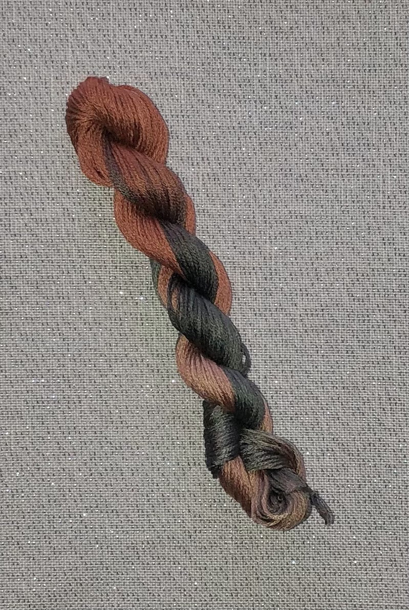 Silk hand dyed floss - Café au lait - Dyeing for Cross Stitch