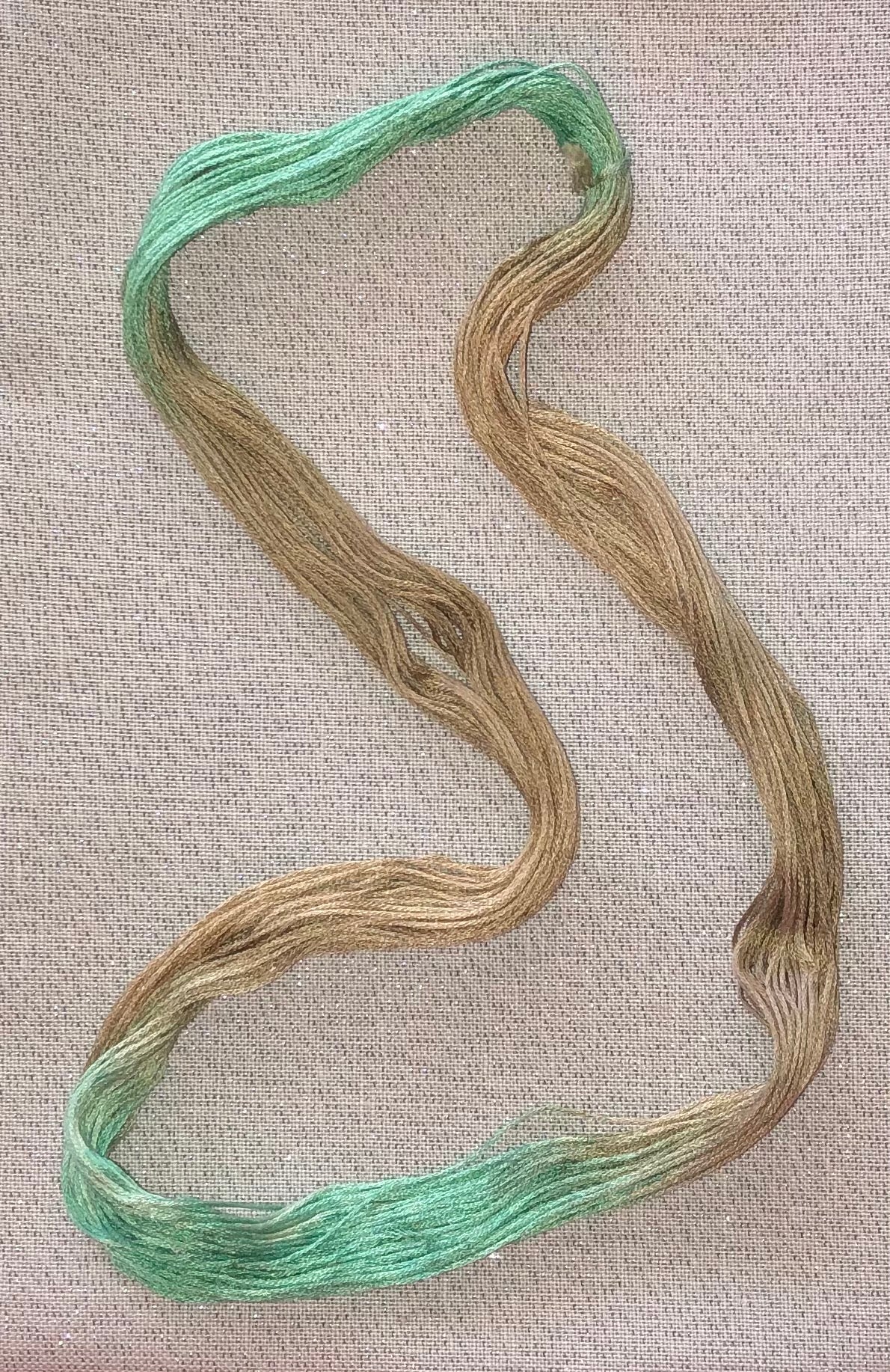 Silk hand dyed floss - Candy Apple - Dyeing for Cross Stitch