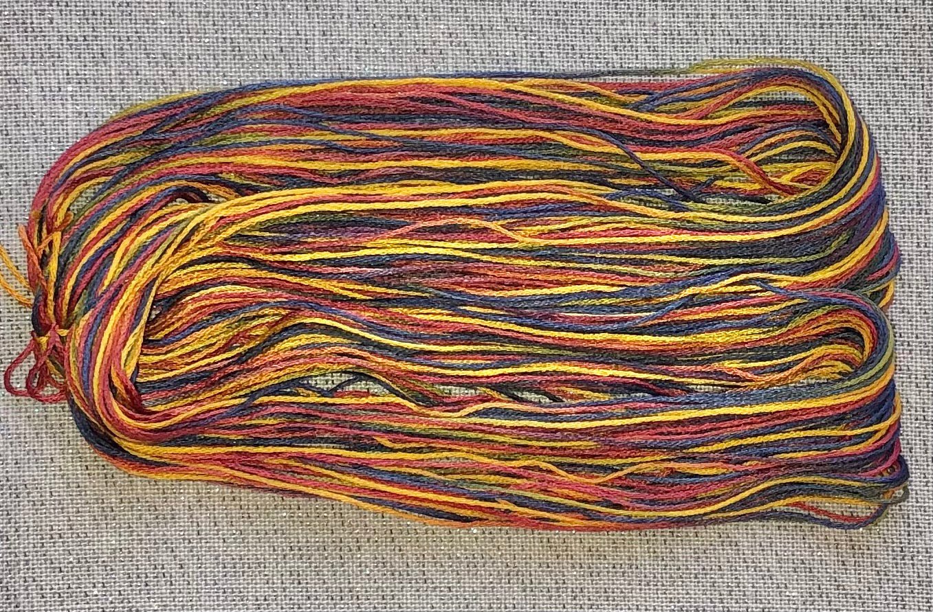 Silk hand dyed floss - Carnie - Dyeing for Cross Stitch