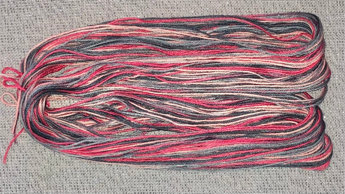 Silk hand dyed floss - Cherry Blossoms - Dyeing for Cross Stitch