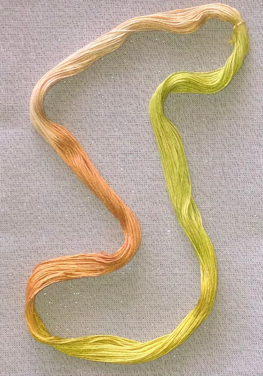 Silk hand dyed floss - Citrus - Dyeing for Cross Stitch