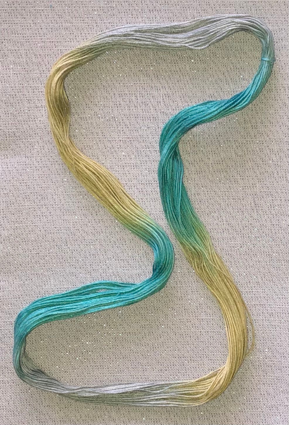 Silk hand dyed floss - Concrete Jungle - Dyeing for Cross Stitch