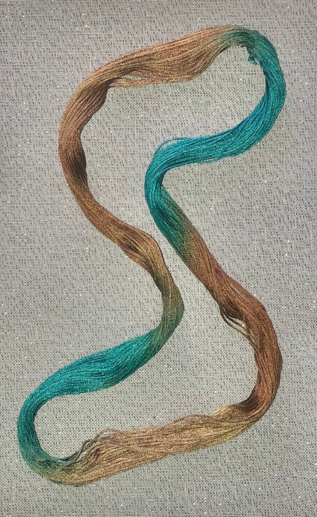 Silk hand dyed floss - Copper Penny - Dyeing for Cross Stitch