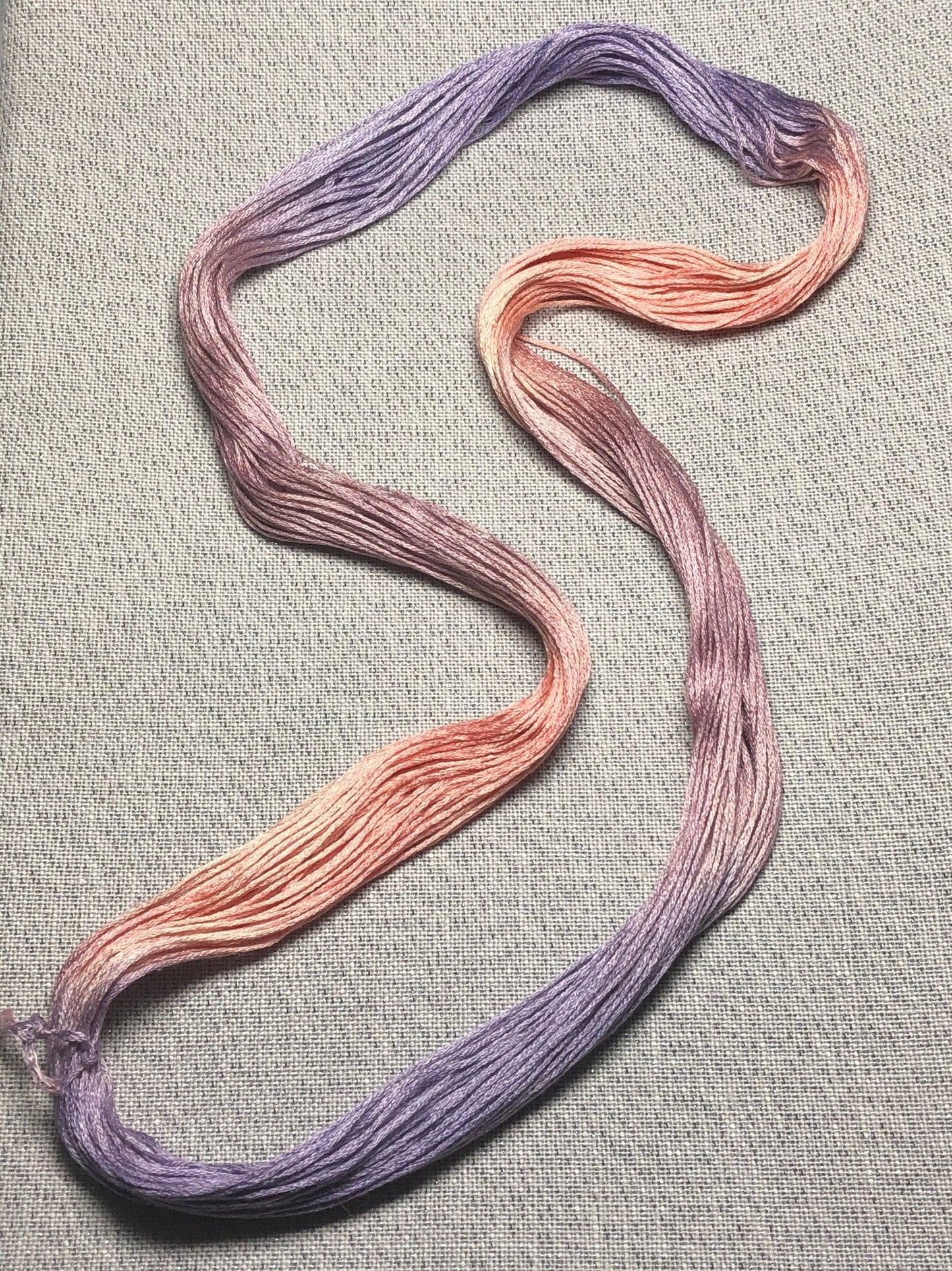 Silk hand dyed floss - Cotton Candy - Dyeing for Cross Stitch