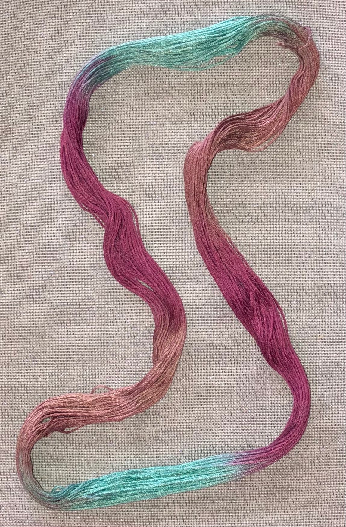 Silk hand dyed floss - Cranberries - Dyeing for Cross Stitch