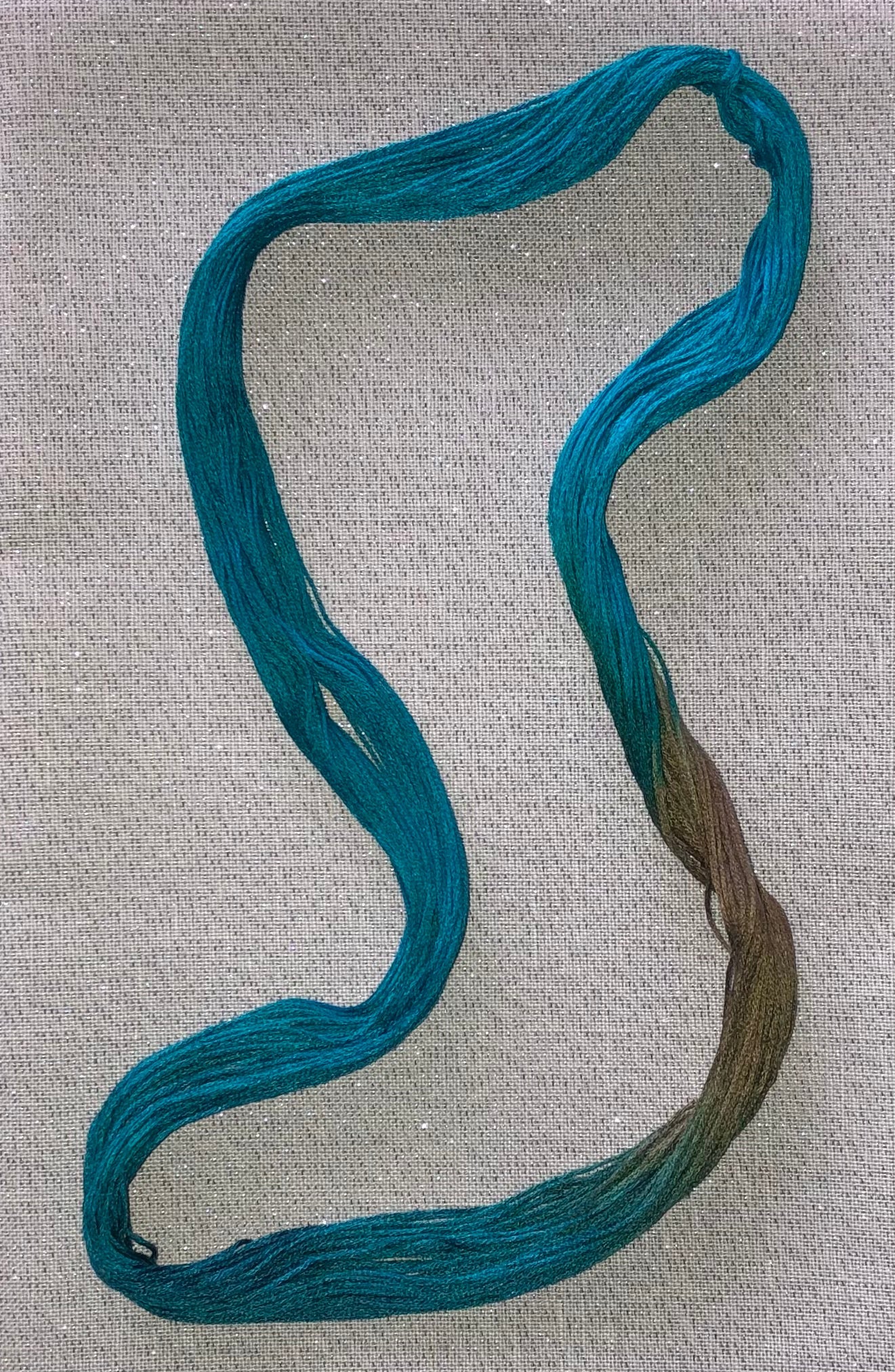 Silk hand dyed floss - Dark Earth - Dyeing for Cross Stitch