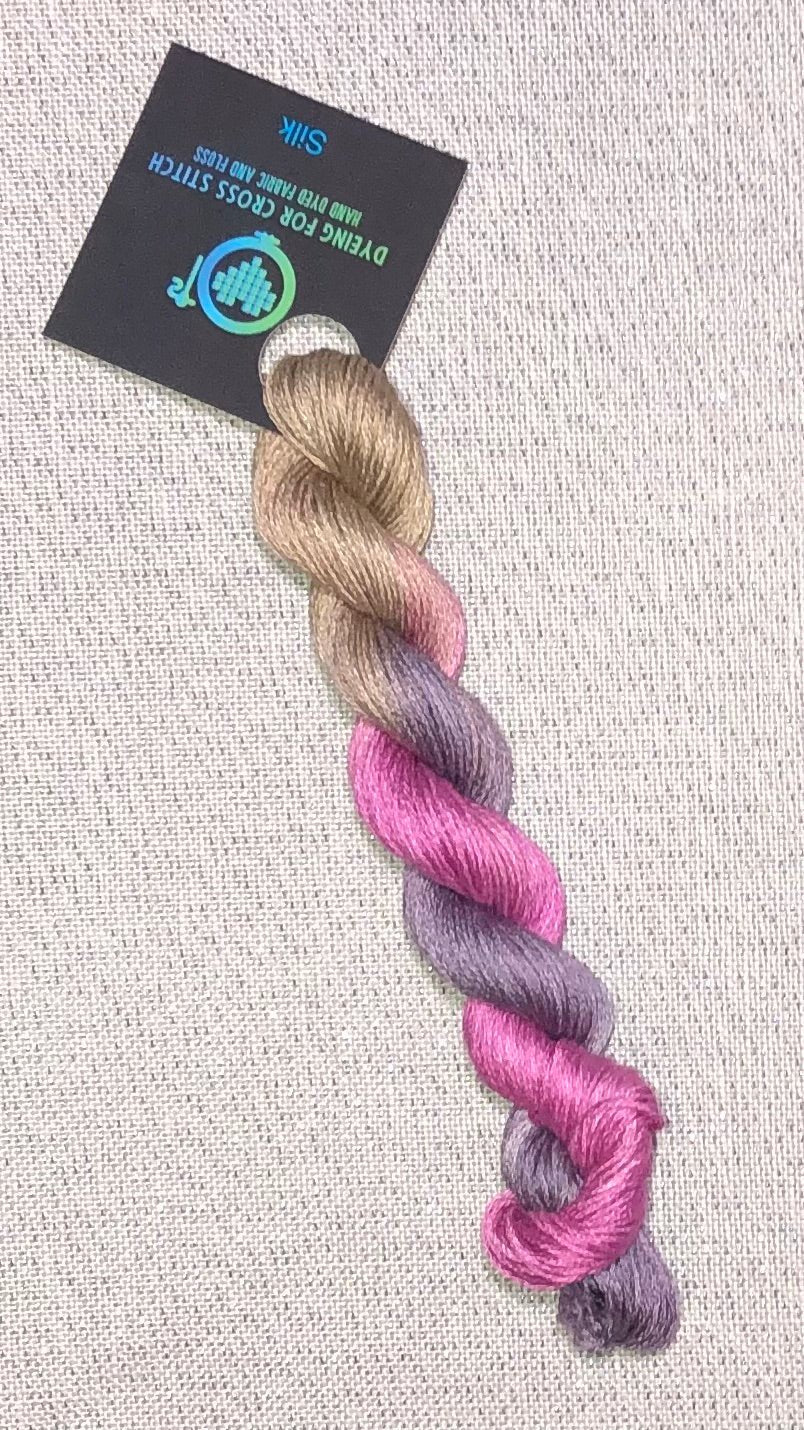Silk hand dyed floss - Davenport - Dyeing for Cross Stitch