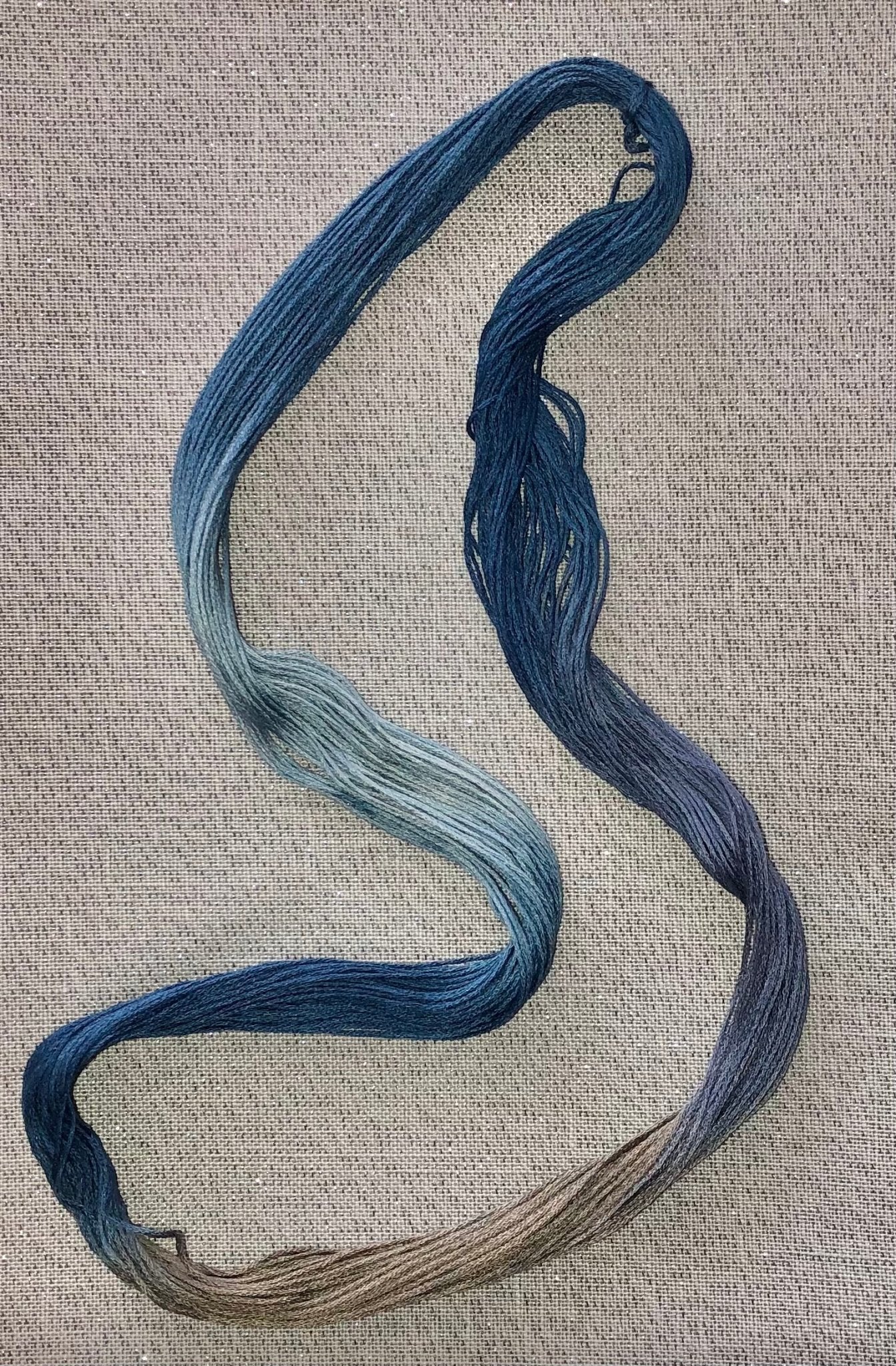 Silk hand dyed floss - Desert Night - Dyeing for Cross Stitch