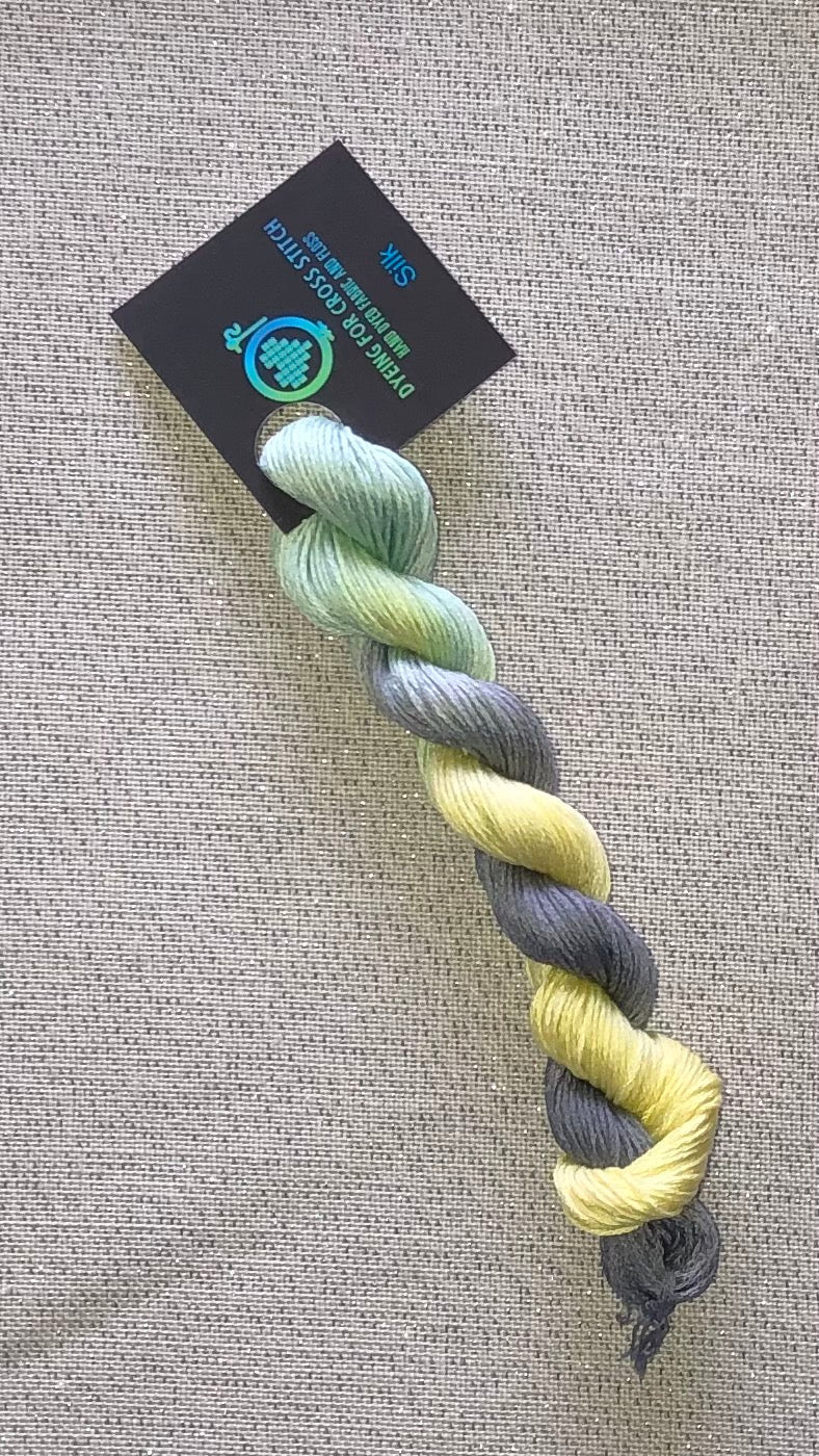 Silk hand dyed floss - Easley - Dyeing for Cross Stitch