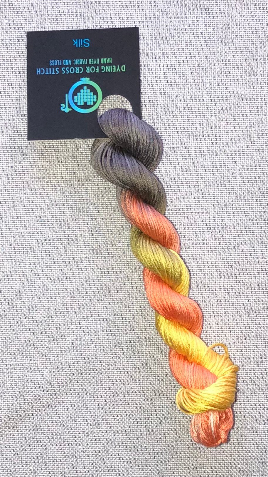 Silk hand dyed floss - Embers - Dyeing for Cross Stitch