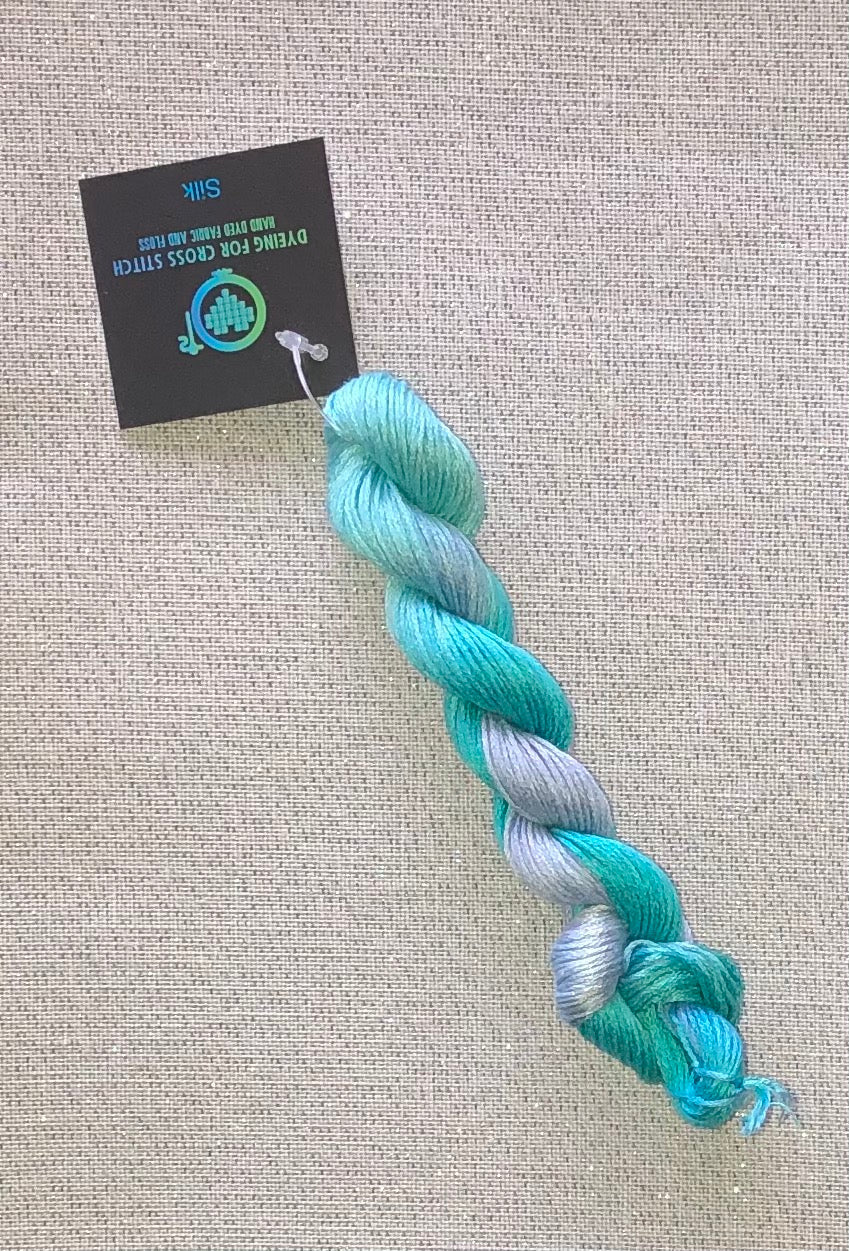 Silk hand dyed floss - Fairy - Dyeing for Cross Stitch