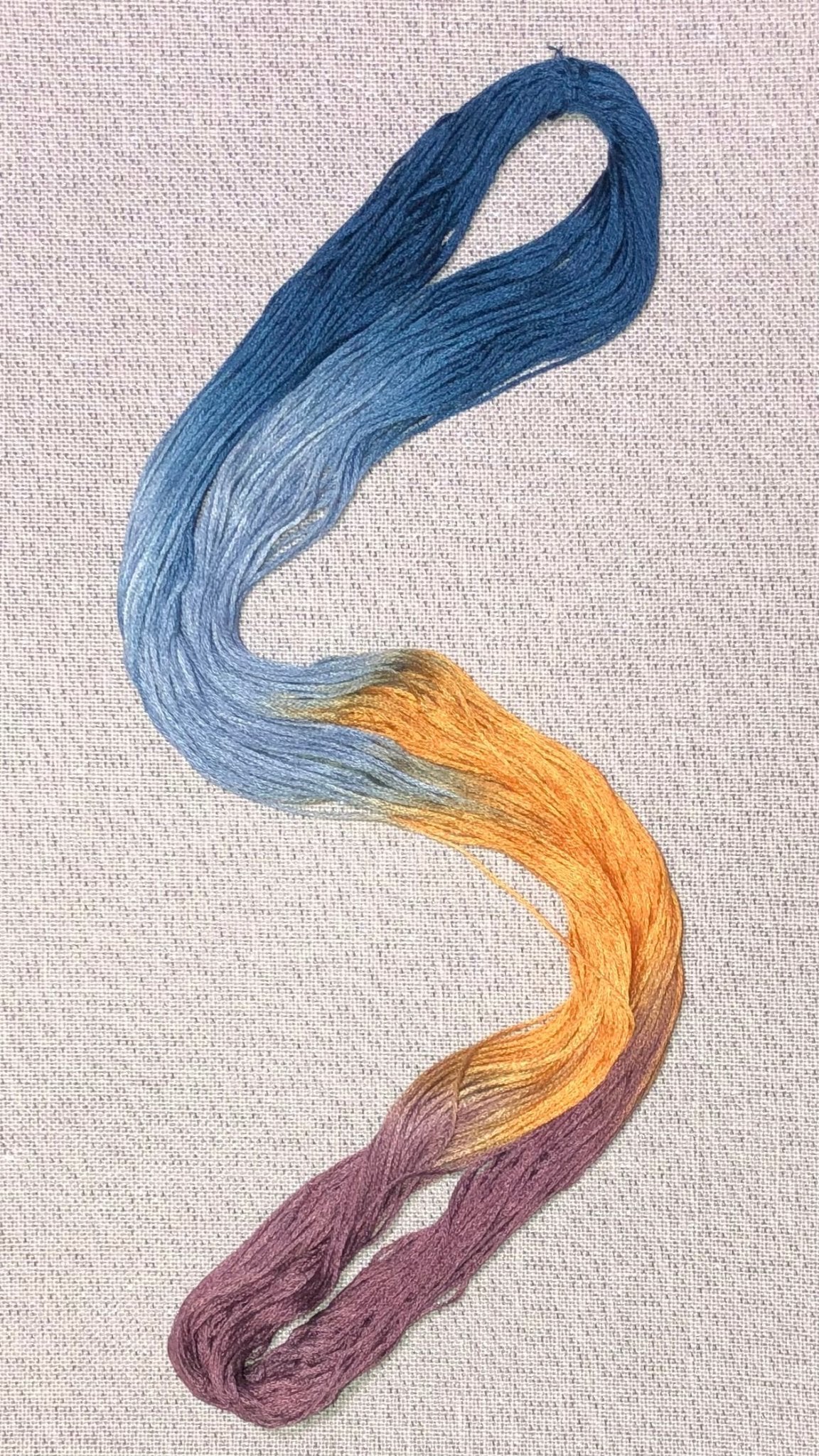 Silk hand dyed floss - Flannel - Dyeing for Cross Stitch