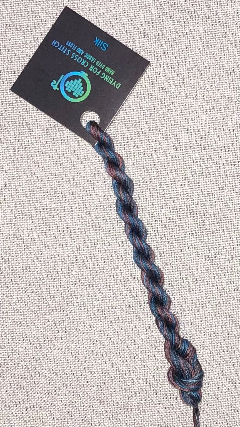 Silk hand dyed floss - Forbes - Dyeing for Cross Stitch