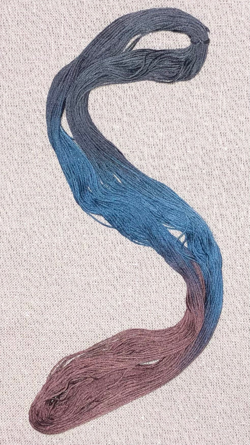 Silk hand dyed floss - Forbes - Dyeing for Cross Stitch
