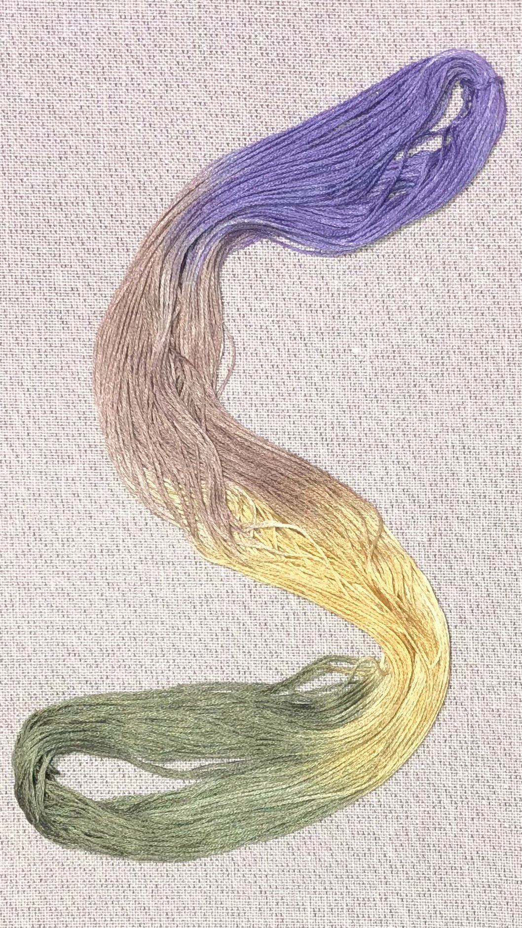 Silk hand dyed floss - Impish - Dyeing for Cross Stitch