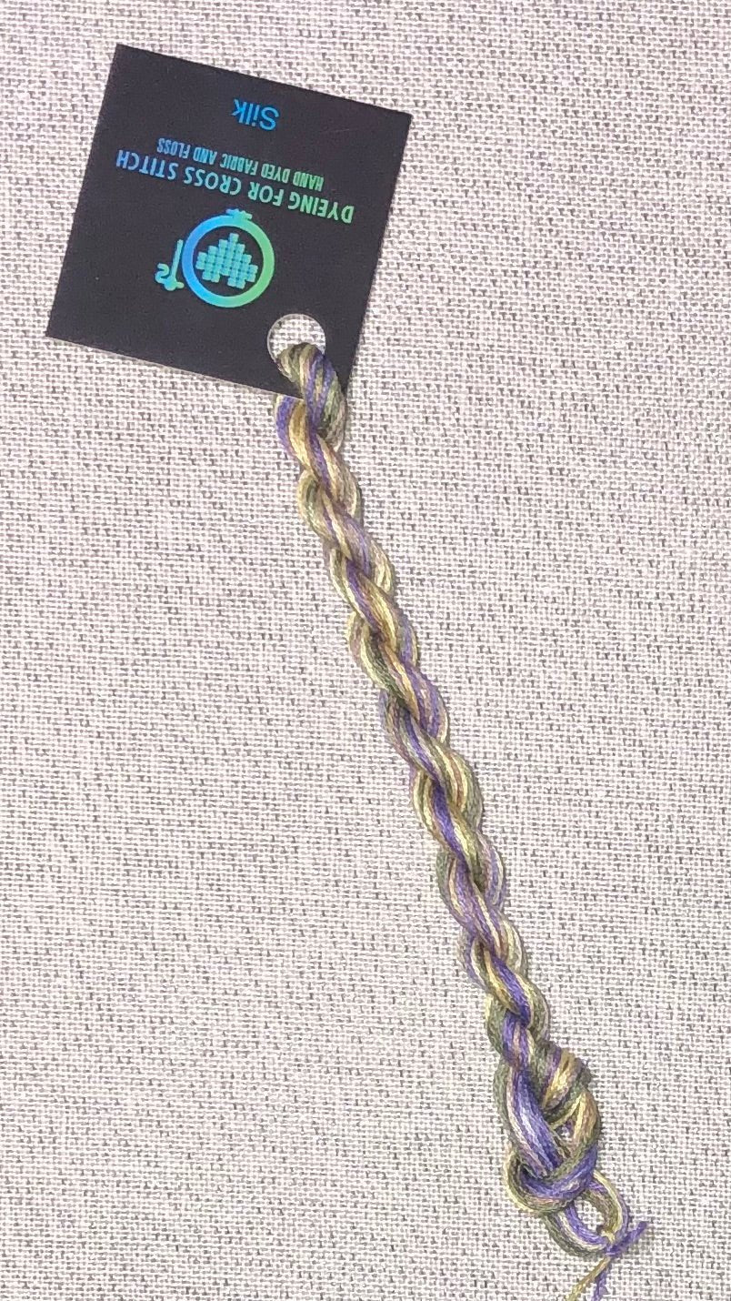 Silk hand dyed floss - Impish - Dyeing for Cross Stitch