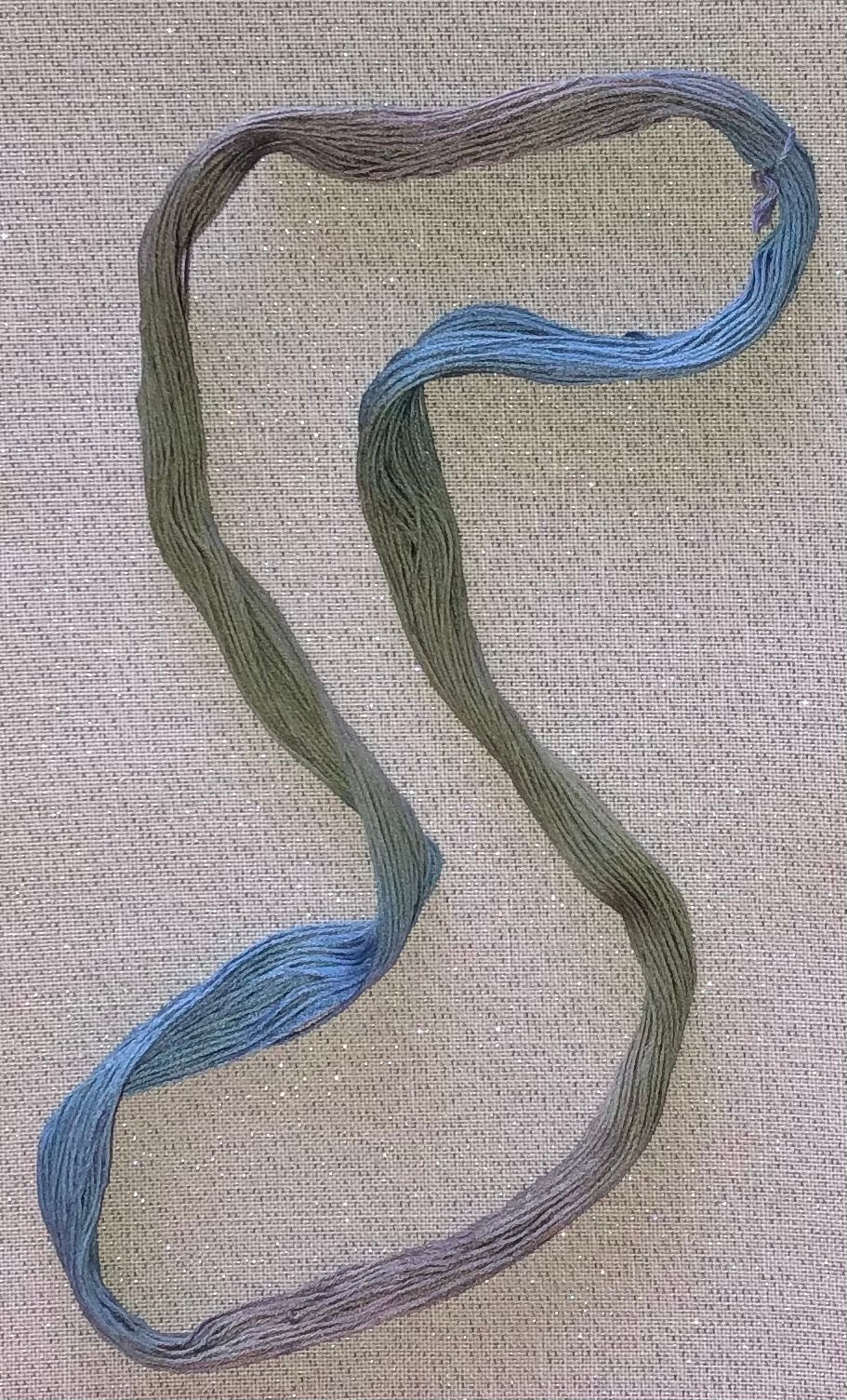 Silk hand dyed floss - Mossy Knoll - Dyeing for Cross Stitch