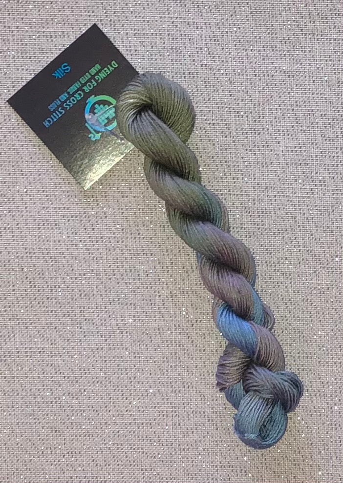 Silk hand dyed floss - Mossy Knoll - Dyeing for Cross Stitch