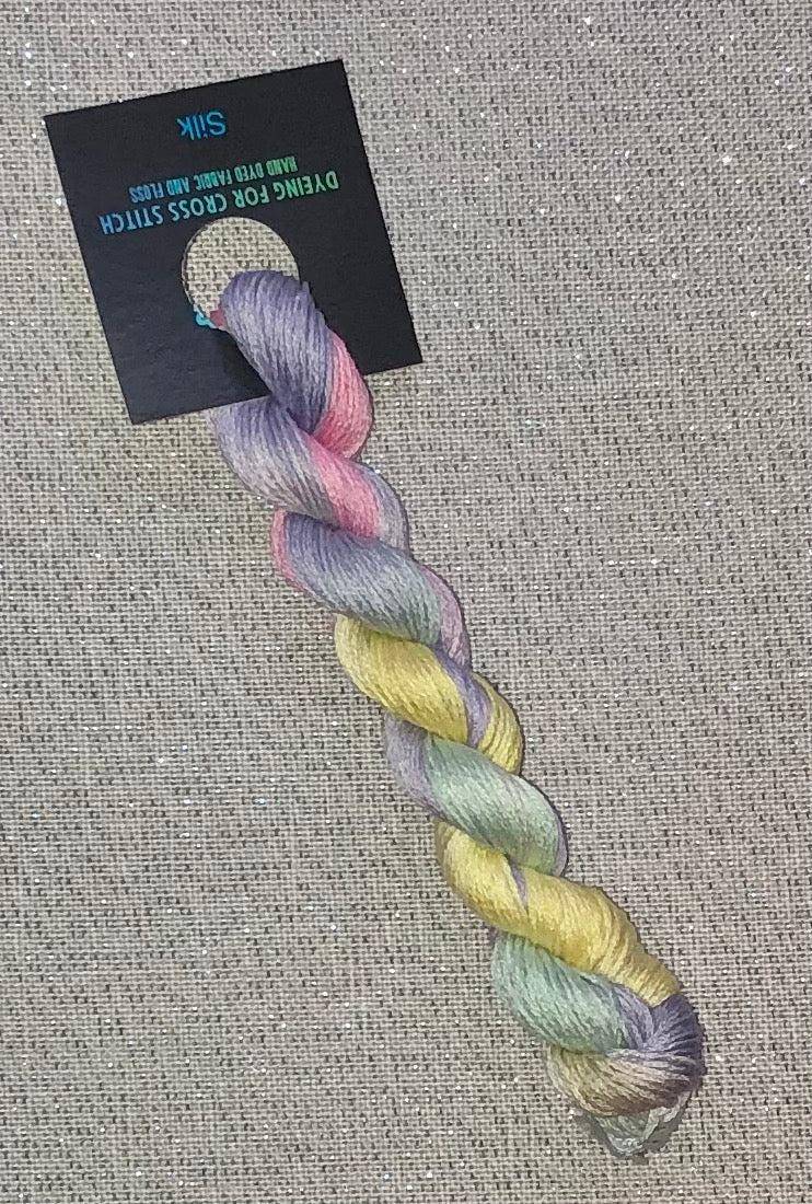 Silk hand dyed floss - Pastels SOLO - Dyeing for Cross Stitch