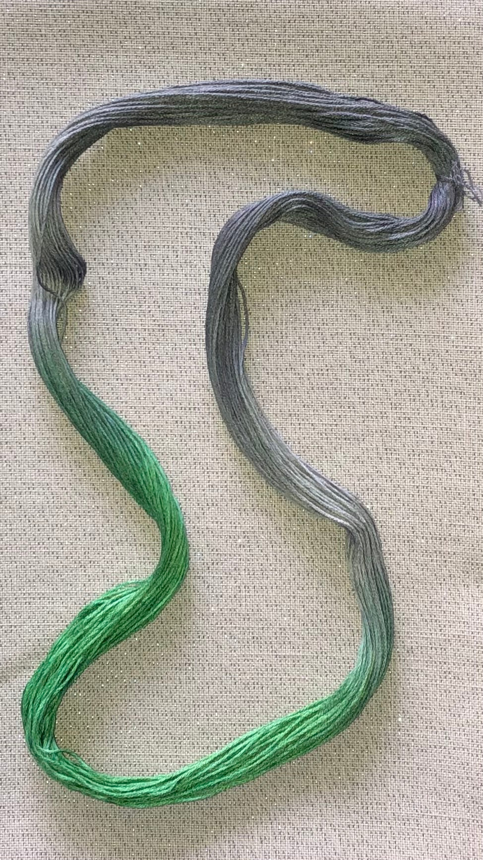 Silk hand dyed floss - Russian Blue - Dyeing for Cross Stitch