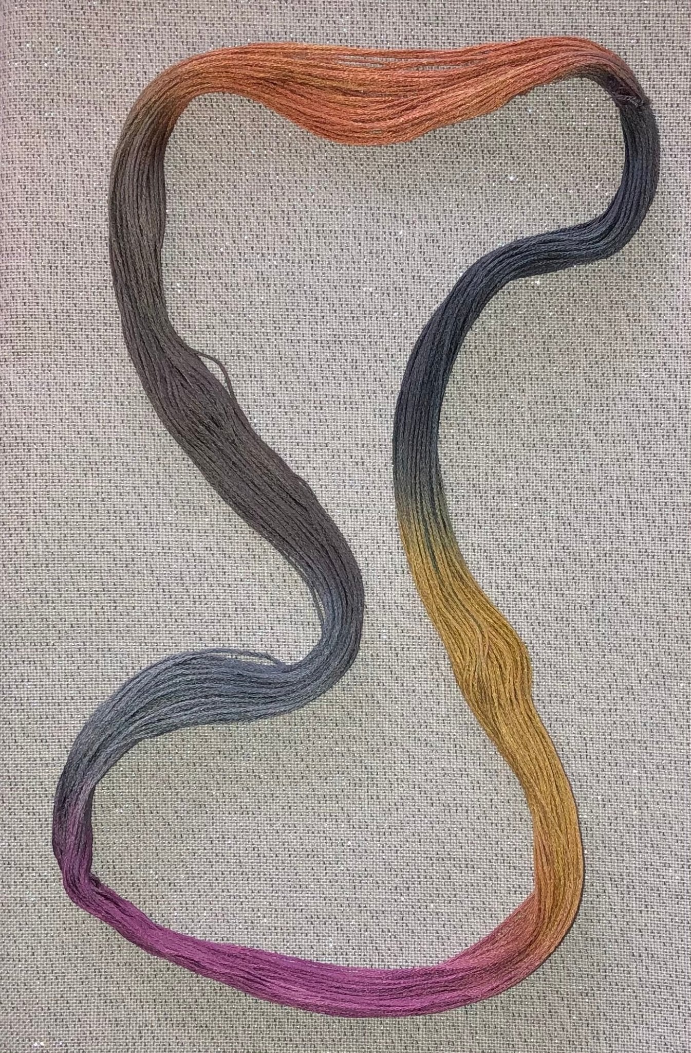 Silk hand dyed floss - Spices - Dyeing for Cross Stitch